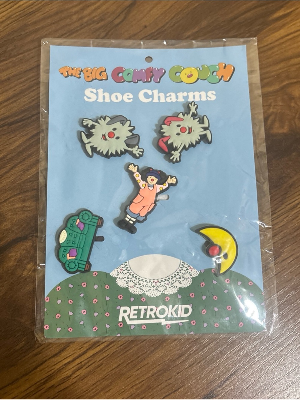 The Big Comfy Couch Shoe Charms Loonette Set from RetroKid NEW